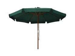 Sombrilla|Sombrilla de jardín con palo de madera verde 330 cm ES592774