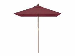 Clicnbuy Sombrilla|Sombrilla de jardín poste de madera burdeos 198x198x231 cm