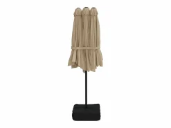 Sombrilla doble gris taupe 449x245 cm ES129460^ Outlet