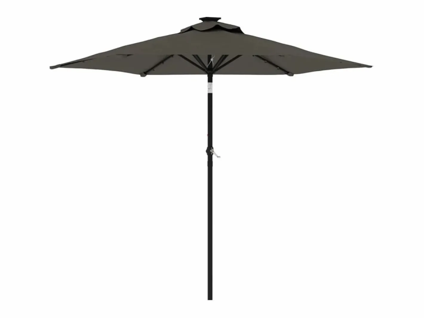 Sombrilla jardín con LEDs poste acero antracita 225x225x212 cm ES921021^ Online