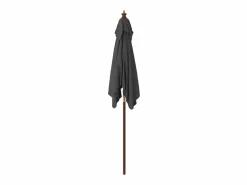 Sombrilla|Sombrilla jardín poste de madera gris antracita 198x198x231 cm ES810989