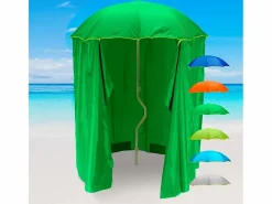 Girafacile Sombrilla Playa y jardín 200 cm Protección uv Cortina Zeus - oscuro Verde Online