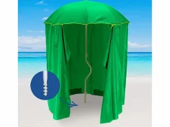 Girafacile Sombrilla Playa y jardín 200 cm Protección uv Cortina Zeus - oscuro Verde Online