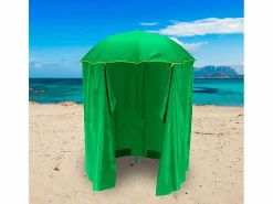 Girafacile Sombrilla Playa y jardín 200 cm Protección uv Cortina Zeus - oscuro Verde Online