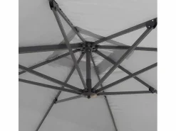 Sombrilla 3x3 doble profesional para bares, jardines, hoteles Oslo Blanco Hot
