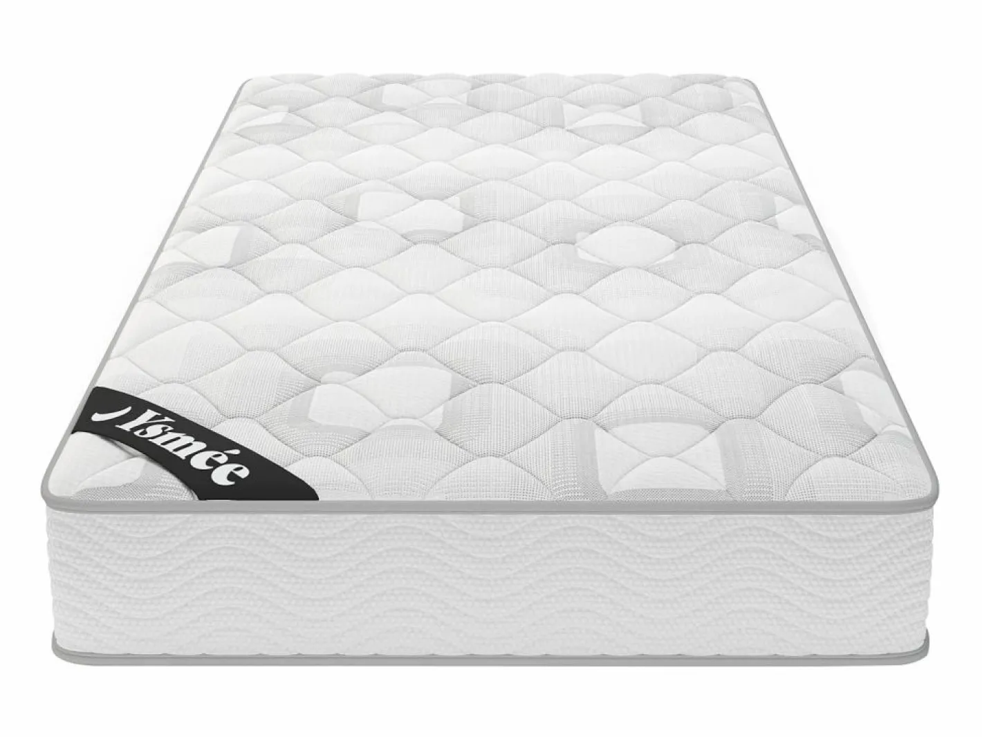 Ysmée Conjunto Colchón Y Somier|Somier + colchón de muelles ensacados SONGE - 90 x 190 cm