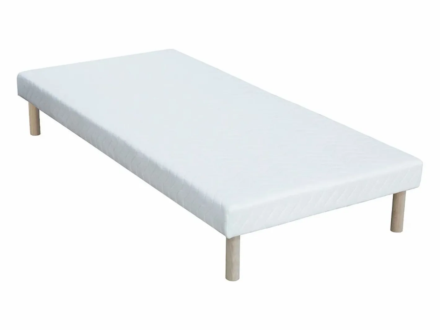Ysmée Conjunto Colchón Y Somier|Somier + colchón de muelles ensacados SONGE - 90 x 190 cm