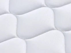 Ysmée Somier + colchón de muelles bonnel WOLKENLOS - 90 x 190 cm Blanco Clearance