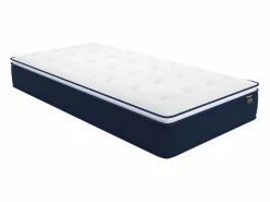 Ysmée Somier + colchón de muelles ensacados ALTIER - 90 x 190 cm Blanco New