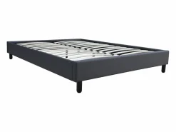 Habitat et jardin Somier "Andy" - 160 x 200 cm - PVC - Gris antracita Sale
