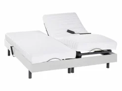 Ysmée Cama Articulada|Somier articulado eléctrico 2x48 terminales - 2 x 70 x 190 cm - beige - NALU de YSMÉE