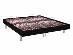 Ysmée Somier articulado eléctrico 2x48 terminales - 2 x 70 x 190 cm - gris - NALU de YSMÉE Negro Clearance