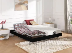 Ysmée Somier Relax|Somier articulado eléctrico 2x48 terminales - 2 x 70 x 190 cm - beige - PITUS de YSMÉE