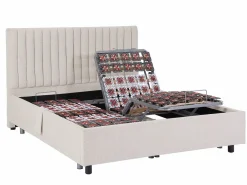 Ysmée Somier articulado eléctrico 2x48 terminales - 2 x 70 x 190 cm - - NALU de DREAMEA Beige Sale