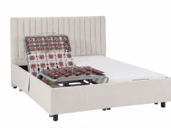 Ysmée Somier articulado eléctrico 2x48 terminales - 2 x 70 x 190 cm - - NALU de DREAMEA Beige Sale