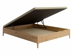 Somier con arcón 140 x 190 cm - Natural claro - Con patas - VEONA de^Ysmée Outlet