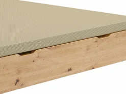 Somier con arcón 140 x 190 cm - Natural claro - Con patas - VEONA de^Ysmée Outlet