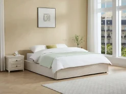 Ysmée Somier Con Canapé|Somier - 180X200Cm|Somier con arcón 180 x 200 cm king size de pana - KARESO de YSMÉE