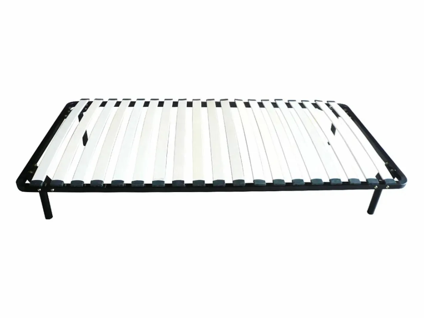 Ysmée Somier de laminas con 4 patas 90x200 cm - 19 laminas Negro Clearance