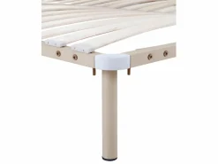 Ysmée Somier de laminas con patas 140x190 cm - 19 laminas - Beige New
