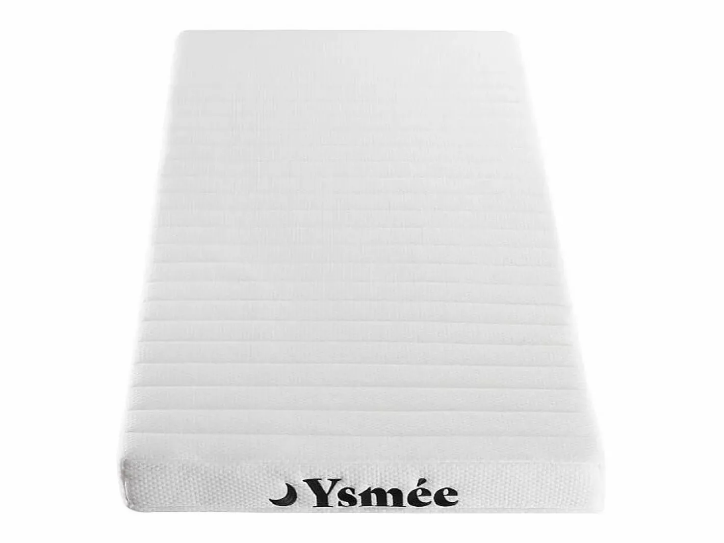 Ysmée Somier de láminas colchón 7 zonas de espuma 90x190cm STELO Negro Clearance