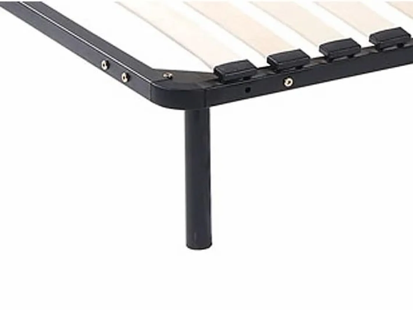 Ysmée Somier de láminas colchón 7 zonas de espuma 90x190cm STELO Negro Clearance