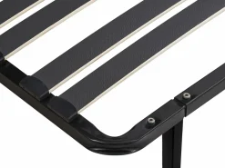 Ysmée Somier de láminas de montaje 90 x 190 cm - 15 láminas 3 zonas Con patas - - CERRISI Negro Clearance