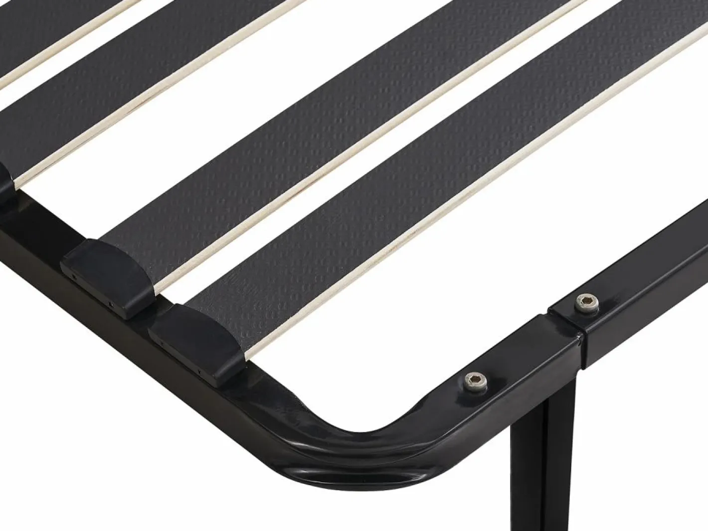 Ysmée Somier de láminas de montaje 90 x 190 cm - 15 láminas 3 zonas Con patas - - CERRISI Negro Clearance