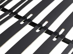 Ysmée Somier de láminas para armar 160 x 200 cm - 30 láminas 3 zonas Con patas - CERRISI Negro New