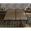 Douce Lune Base De Cama De Láminas|Somier - 180X200Cm|Somier de láminas 180x200 cm Estructura sólida de metal negro Alta calidad - Cómodo ®