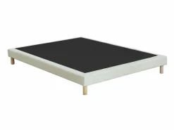 Ysmée Somier decorativo tapizado 160 x 200 cm - - KOZANI de YSMÉE Beige Hot