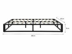 Habitat et jardin Base De Cama De Láminas|Somier - 160X200Cm|Somier metálico - 160 x 200