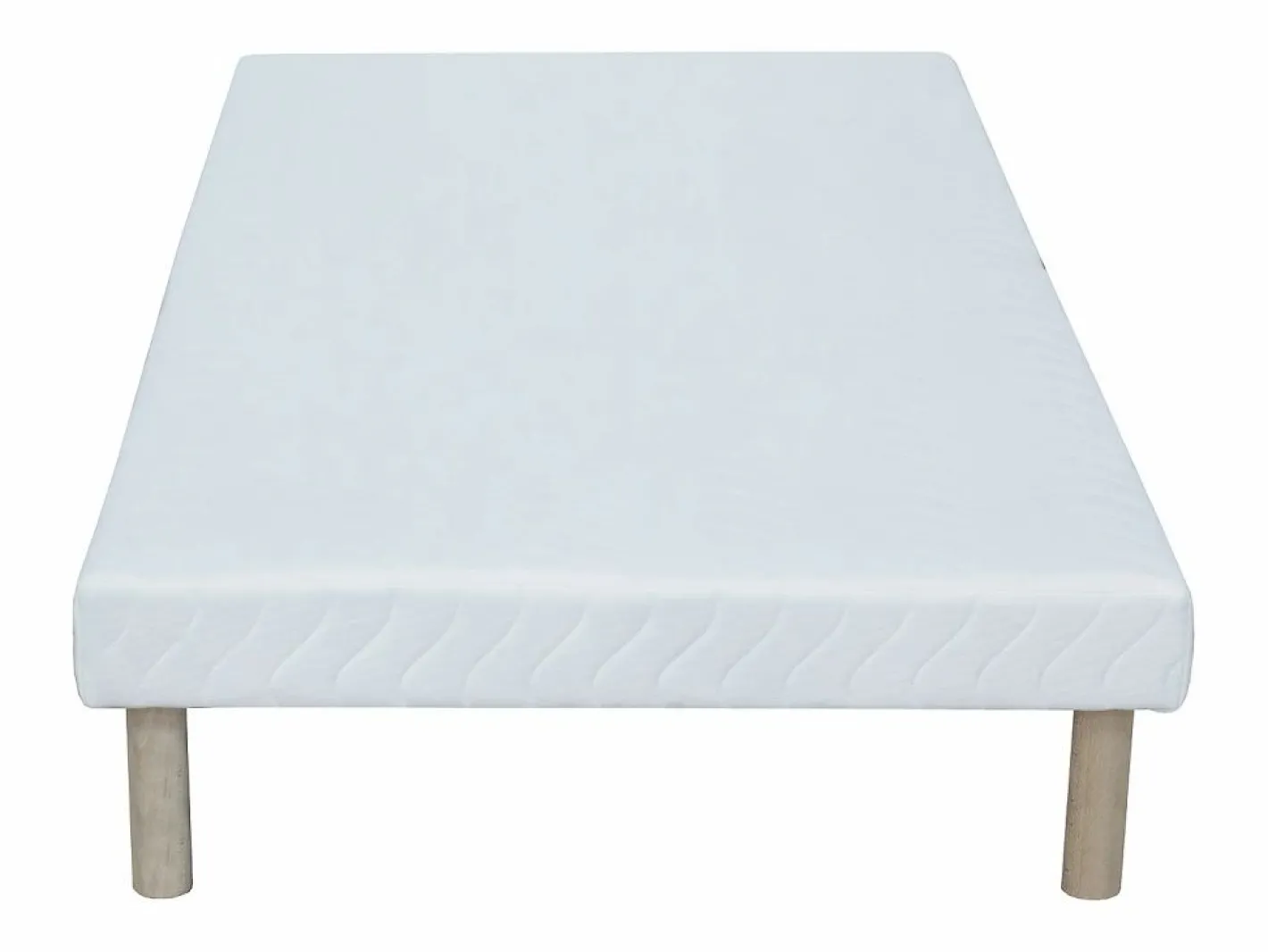 Ysmée Somier tapizado 90 x 190 cm 9 láminas pasivas - - ASTHENIS de YSMÉE Blanco New