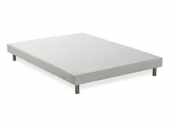 Somier - 160X200Cm|Somier tapizado con láminas 160 x 200 de madera maciza blanca - FINLANDEK Rakenne