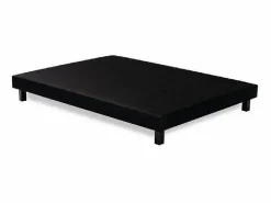 Somier - 160X200Cm|Somier tapizado de láminas 160 x 200 en madera maciza negra - FINLANDEK Rakenne