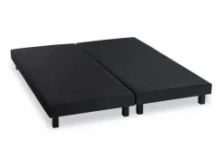 Somieres tapizados de láminas x2 160x200 Madera Maciza Negra + Patas DEKO DREAM Rakenne Negro Clearance