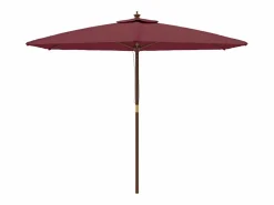 Garden Furniture Sombrilla|Sophie-Sandrine Sombrilla de jardín con poste de madera rojo burdeos 299x240 cm