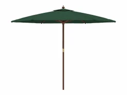 Sophie-Sandrine Sombrilla de jardín con poste de madera verde 299x240 cm^Garden Furniture Hot