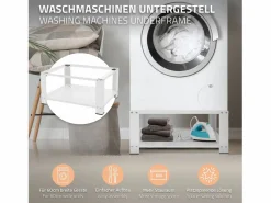 ML-DESIGN Mueble Para Lavadora|Soporte de elevación Universal para lavadora o secadora 54 x 63 x 32 cm