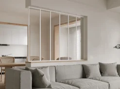 Soporte final de aluminio lacado para vidrio Alt. 105 cm BAYVIEW^Vente-unique Sale