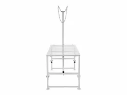 Soporte para Podado de Cabras SucceBuy, Altura 53,3 - 83,8 cm, 119,3 x 58,4 cm, Mesa Blanca Blanco Sale