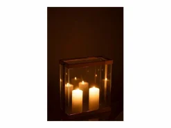 Soporte para vela de vidrio 32*15*35.5 cm^J-Line Clearance