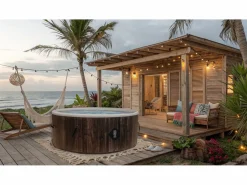 Spa Hinchable Helsinki Coco Spa | 180 cm de Diámetro | 1100 Litros | Motor de 2240 W | Hasta 6 Personas^ New