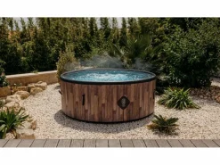 Spa Hinchable Nordik Coco Spa | 180 cm de Diámetro | 1100 Litros | Motor de 2240 W | Hasta 6 Personas Marru00f3n