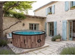 Spa Hinchable Nordik Coco Spa | 180 cm de Diámetro | 1100 Litros | Motor de 2240 W | Hasta 6 Personas Marru00f3n