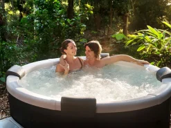 Spa semi-rígido redondo para 6 personas gris con LED - D182 x Alt. 70 cm - LAPEKA^Mspa Clearance