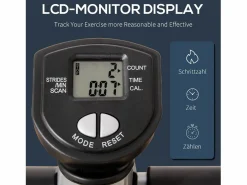 Stepper de fitness con asa, pantalla LCD, resistencia hidráulica, ABS negro (55 x 53 x 128 cm) Sale