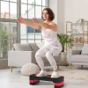 Stepper regulable para aeróbic, con 3 alturas, plástico, rojo (80x31x20 cm)^ Hot