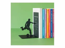 Balvi Sujetos de metal Sport Footballer Negro New