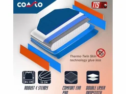 COASTO SUP hinchable Paddle Touring Nautilus 355x86x15cm (11'8x34 x6) Dropstitch Double Layer Fusion Full Pack - Collection 2021 Azul Outlet